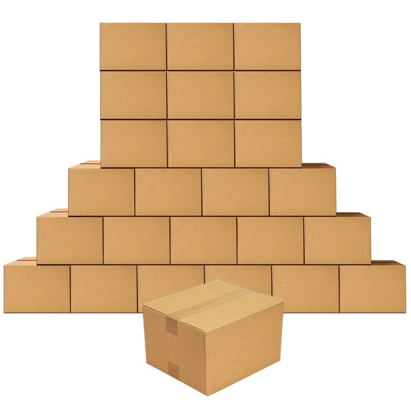 Edenseelake صناديق شحن إدنسيل ليك 9 × 6 × 4 بوصات صناديق كرتون مضلع للشحن، 25 عبوة - Image 1